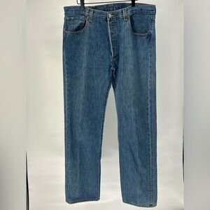 Levi's 501 Men's Button Fly Straight Fit Jeans 38 x 34‎ Medium Wash